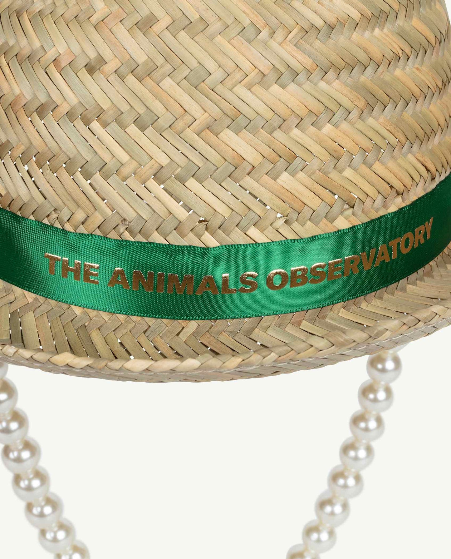 Straw Hat Green Accessories The Animals Observatory 