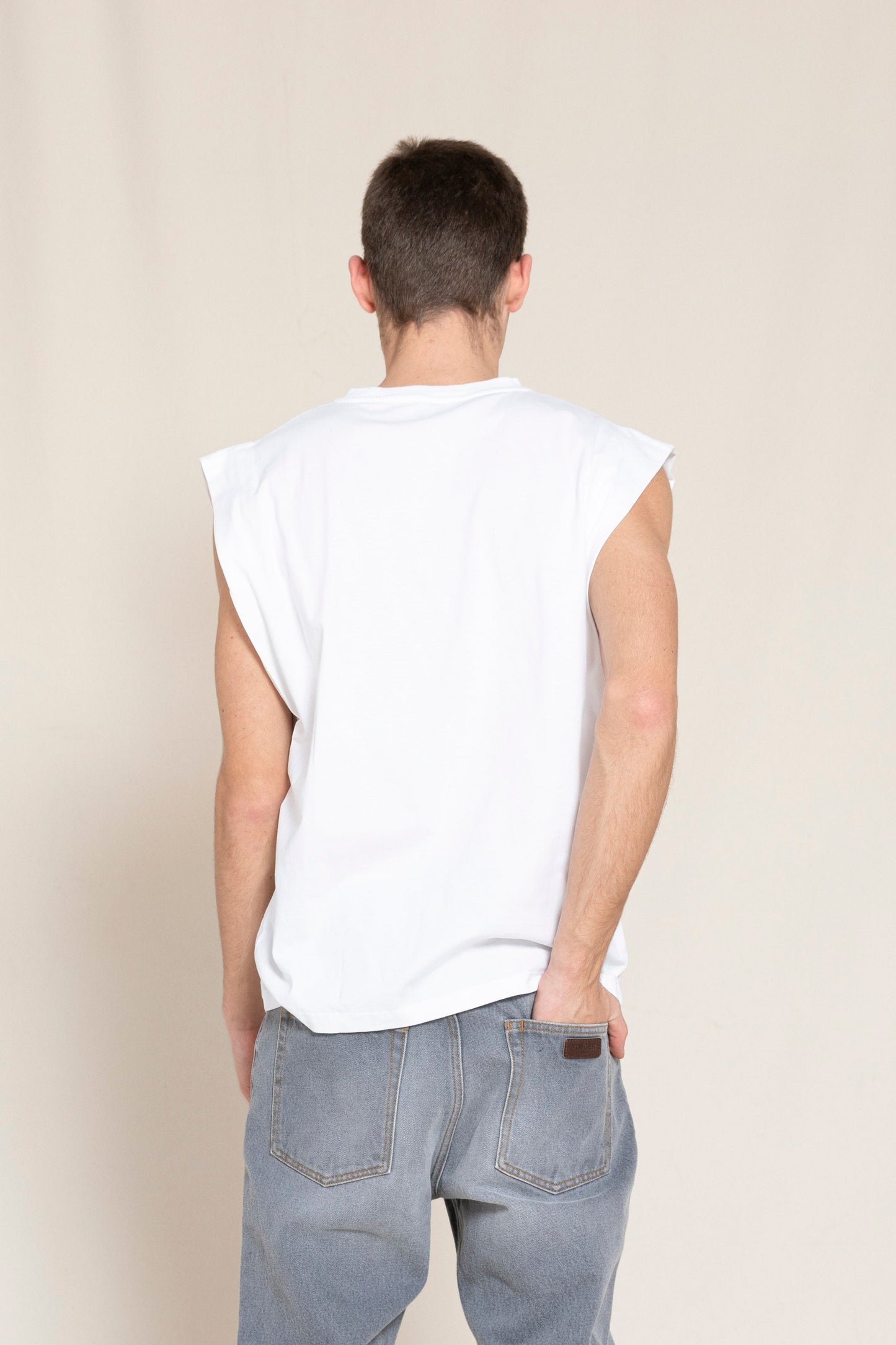 SC 003 White - Sleeveless T Shirt | Women