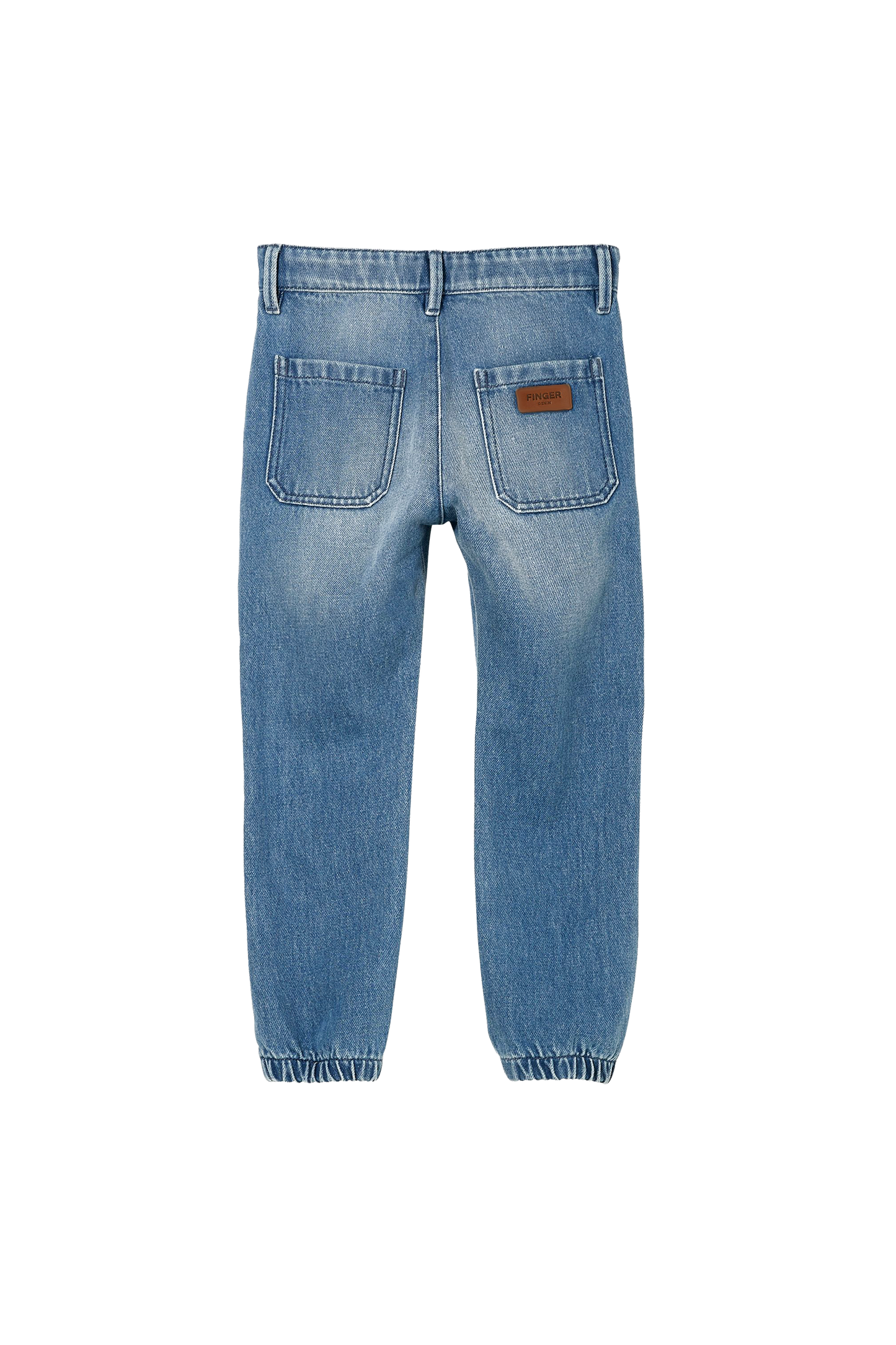 SKATER Medium Blue - Elasticed Bottom Chino Fit Pants