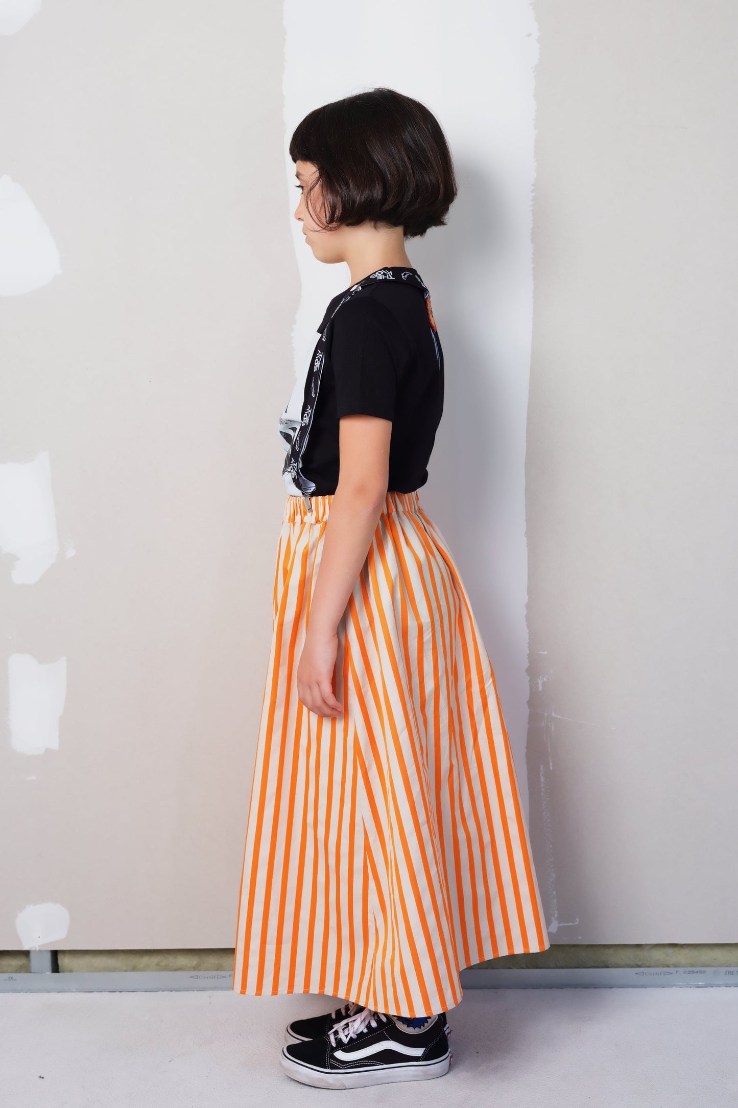 Lurdes Orange Stripes Skirts Wolf & Rita 
