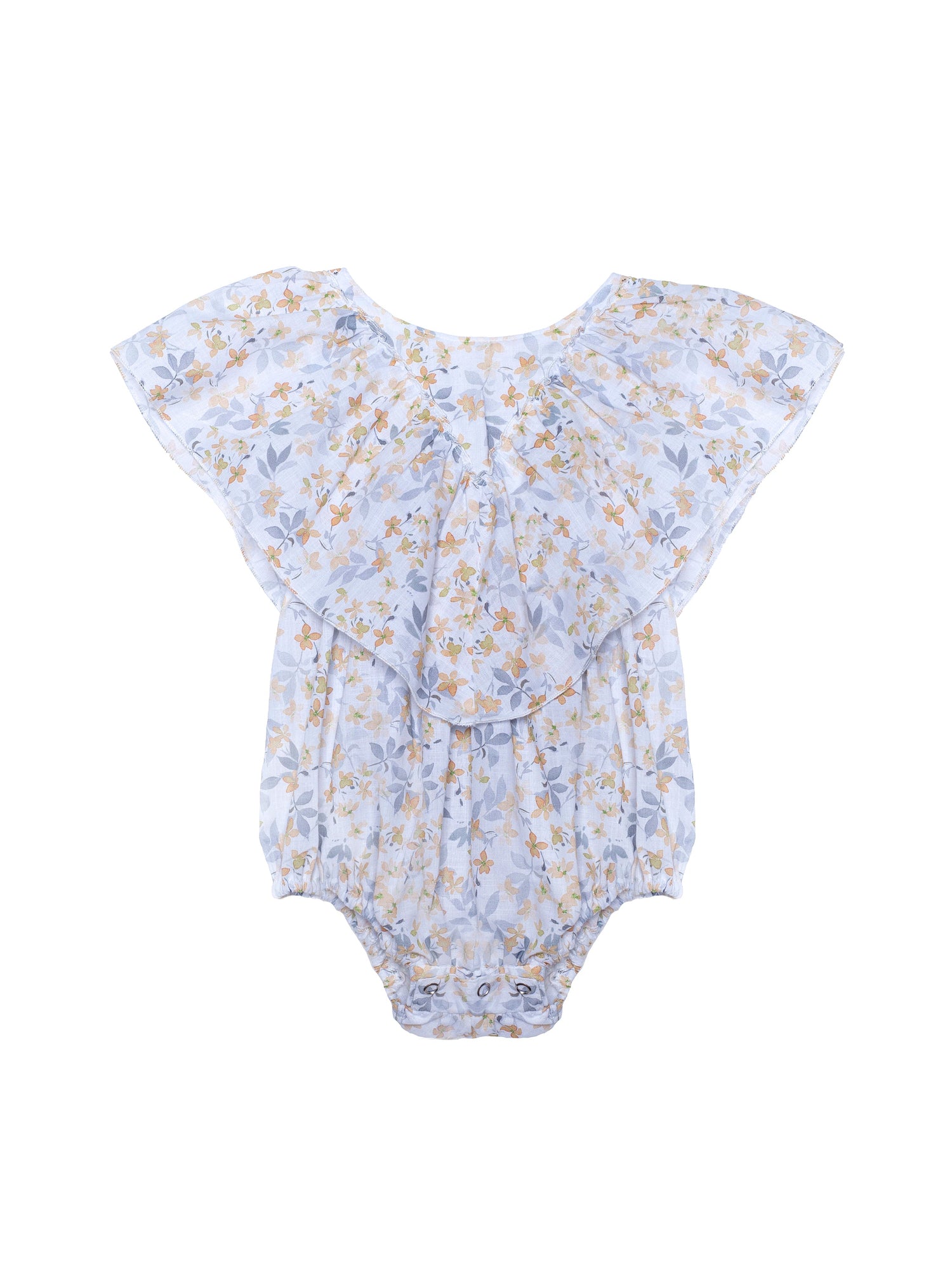 Babies' romper with flower print Baby Grows Tiny Bunny 