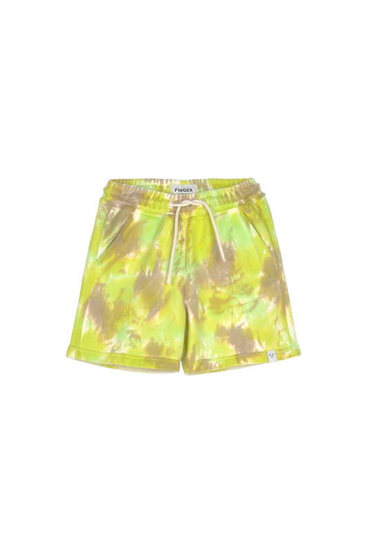 TRINITY Fluo Lime Camo - Elasticated Shorts