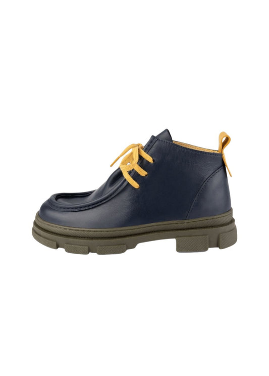 Wallabee Boots - Dark Blue Shoes Dulis Shoes 
