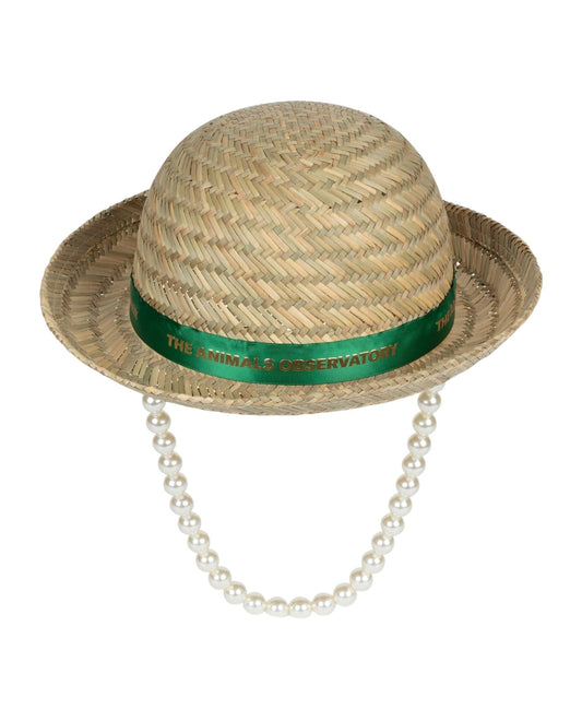 Straw Hat Green Accessories The Animals Observatory 
