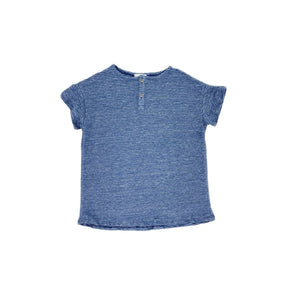 Blue linen t-shirt Tops Pinata Pum 