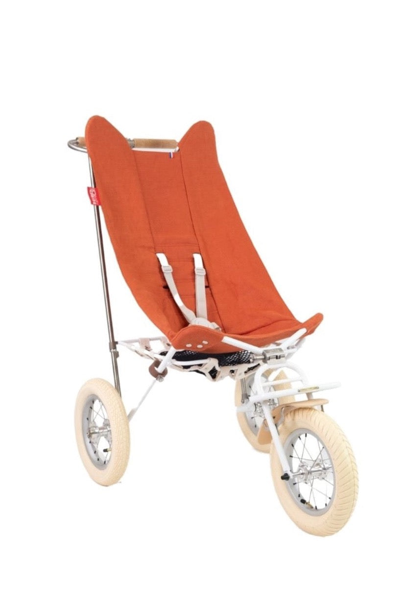 Nature stroller, White / Coral