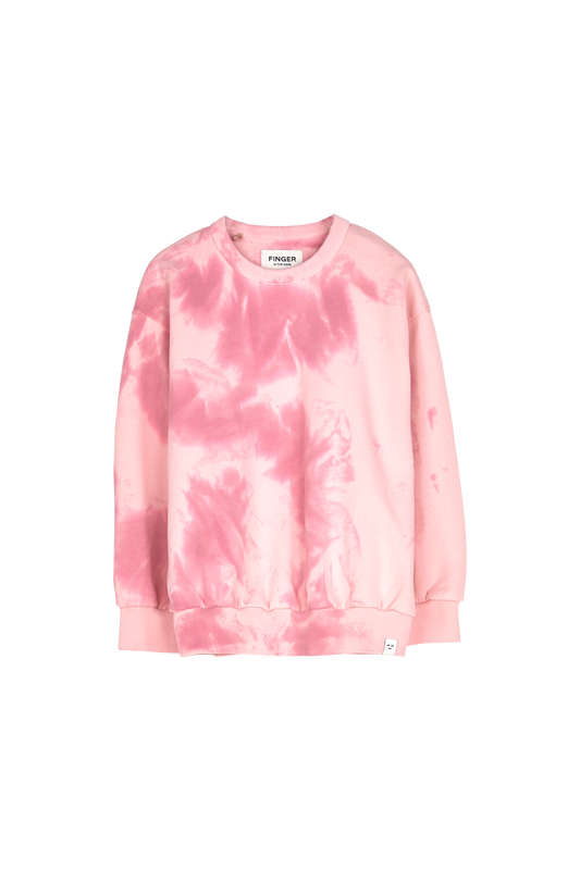 WAVE Soft Pink Tie & Dye - Loose Sweater