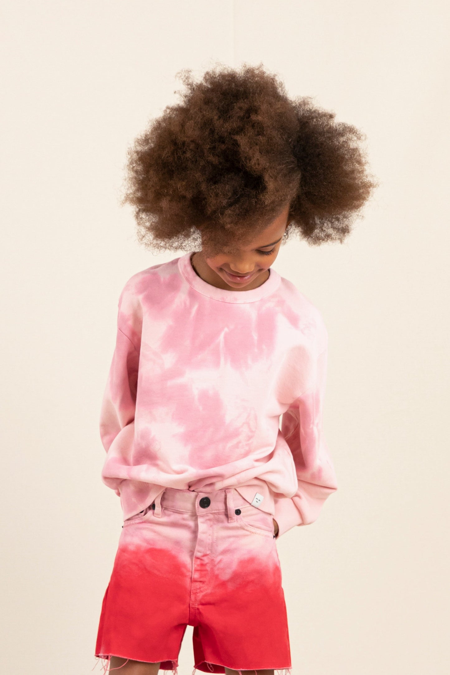 WAVE Soft Pink Tie & Dye - Loose Sweater | Women