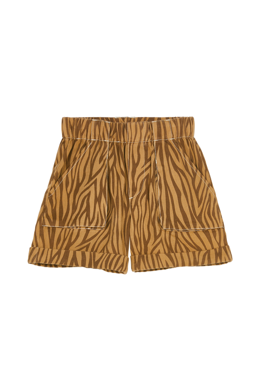 WEEK-END Biscuit Zebra - Elasticated Shorts