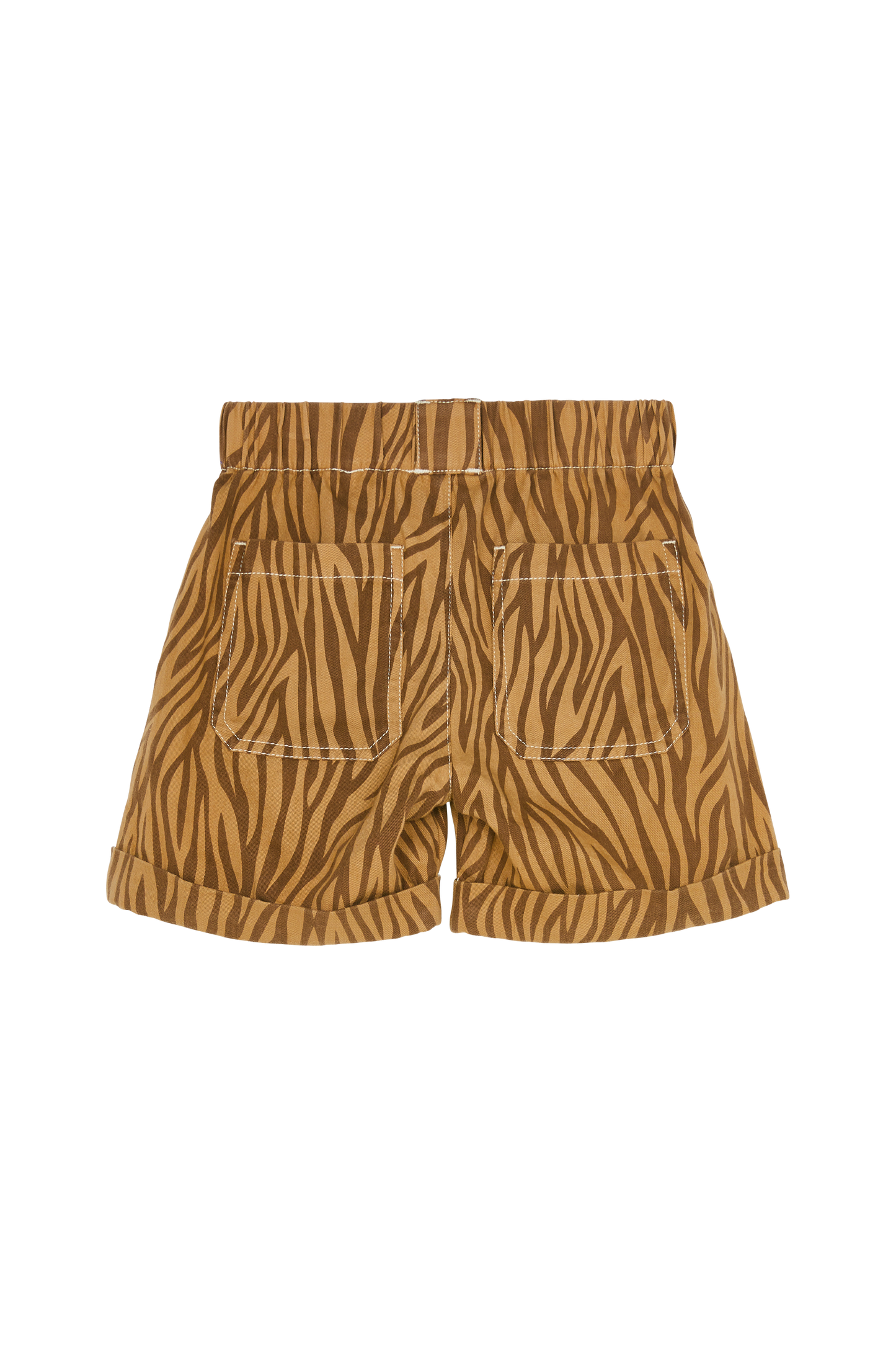 WEEK-END Biscuit Zebra - Elasticated Shorts | Women