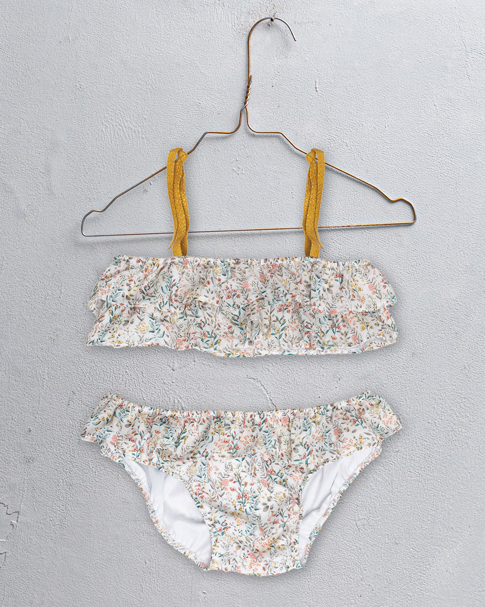 Ariel Bikini Garden Print Swimwear Cosmosophie 