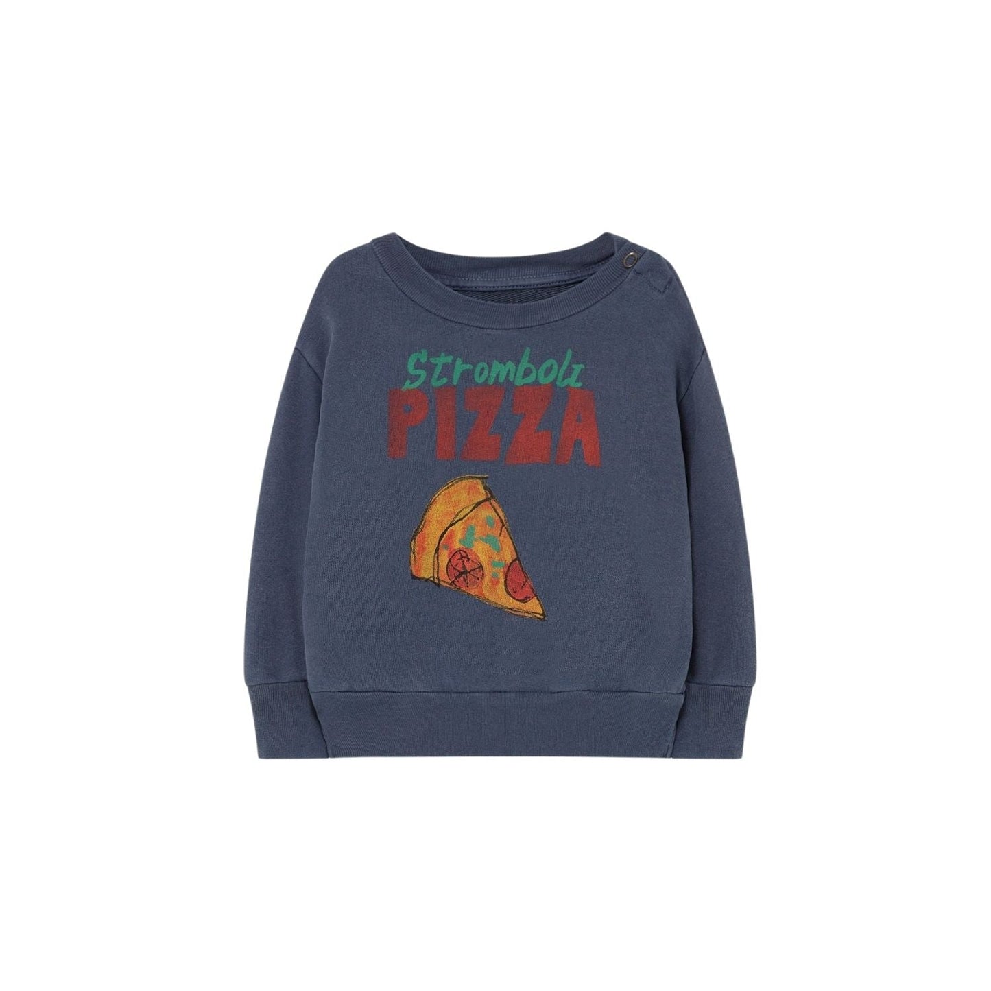 Big bear kids+ sweatshirt navy pizza Sweatshirts The Animals Observatory 