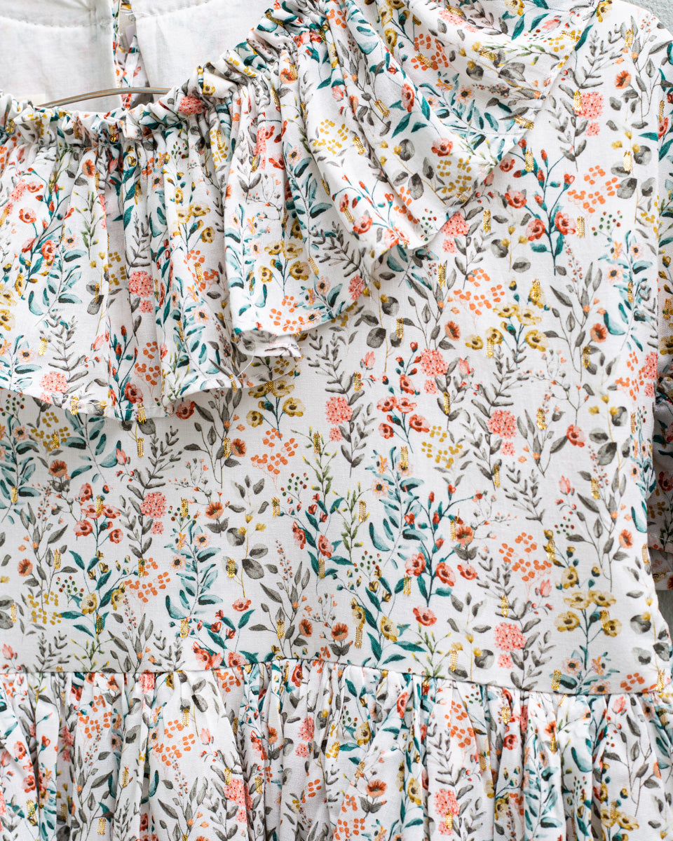 Pierrot Dress Garden Print Dresses Cosmosophie 