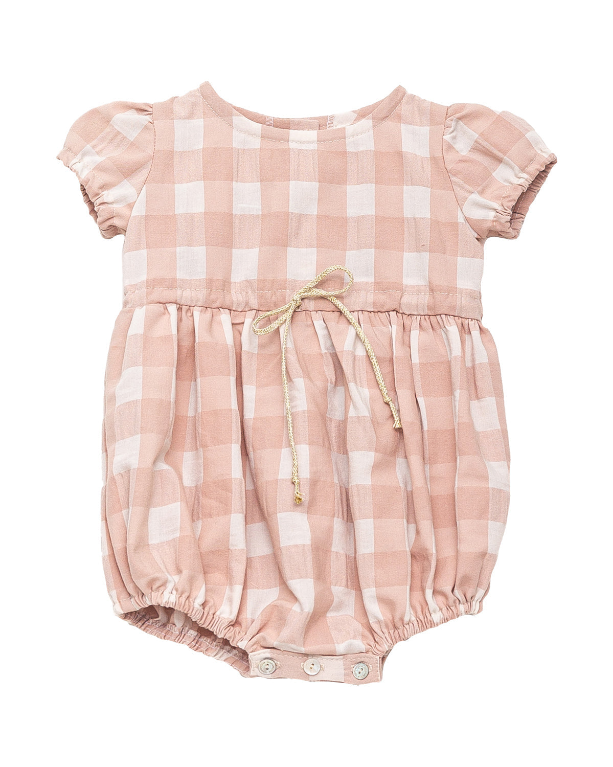 Pipa Baby Romper Pink Vichy Baby Grows Cosmosophie 