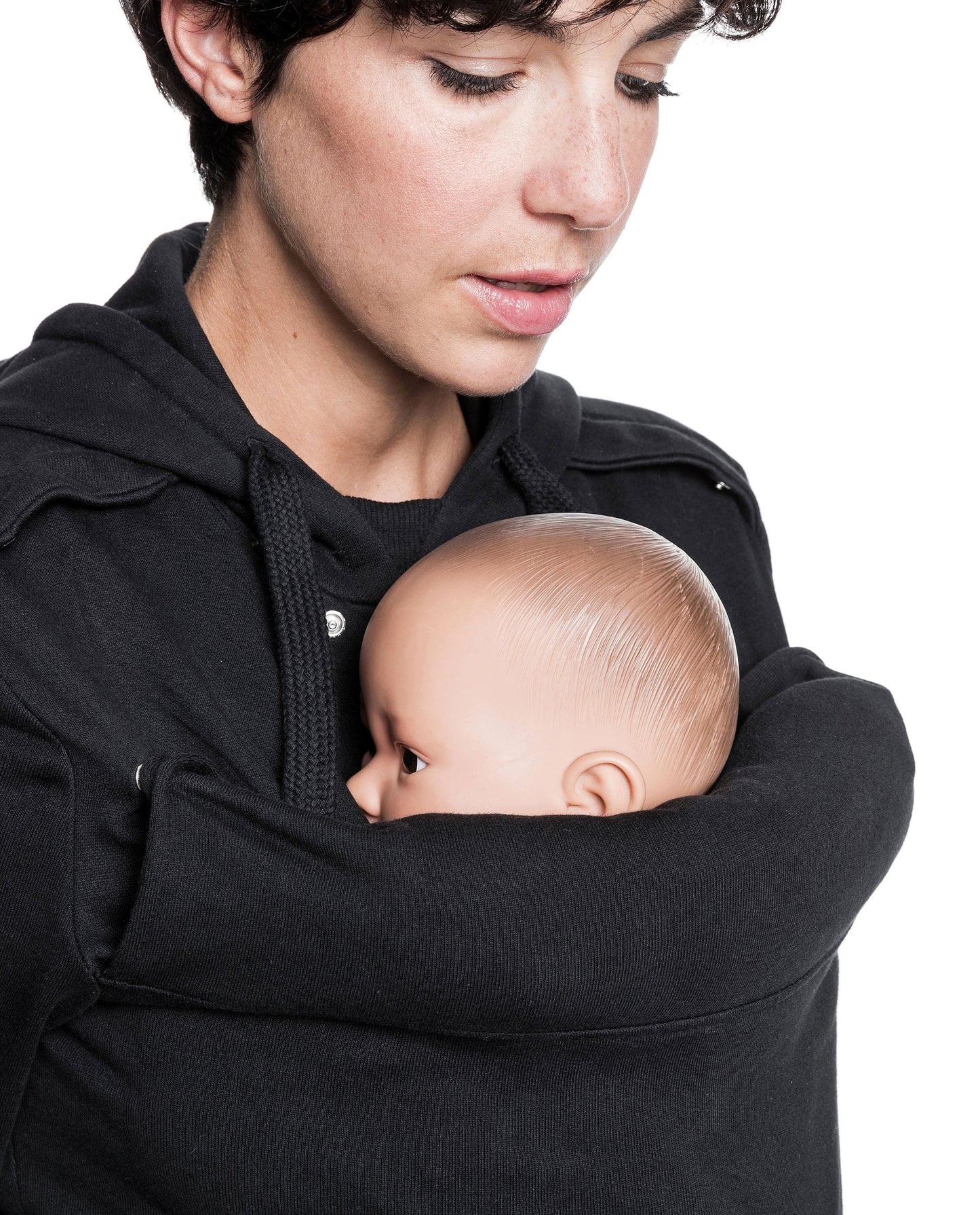 Baby carrier sweatshirt | Mama Plays | Black Carriers Mama Hangs 